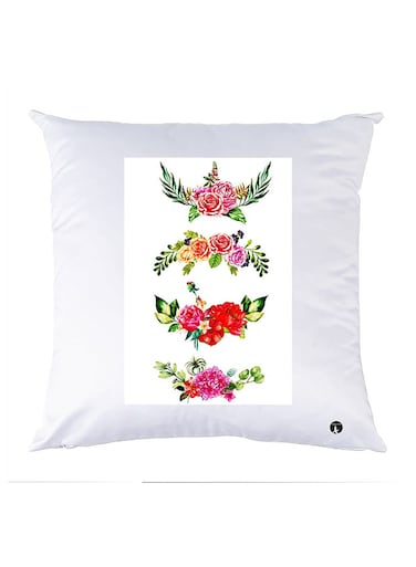 Printed Pillow polyester White 30x30cm
