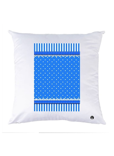 Printed Pillow Case polyester White 30x30cm