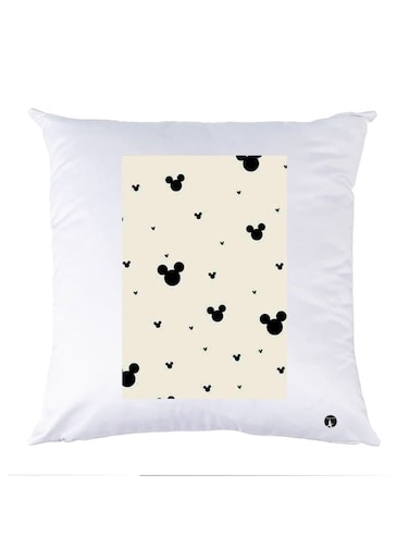 Printed Pillow polyester White/Black 30x30cm