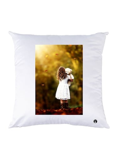 Printed Pillow polyester White 30x30cm
