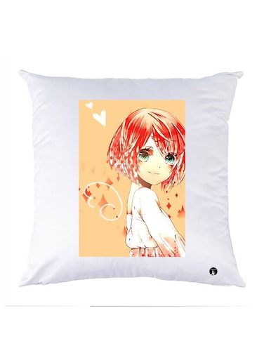 Printed Pillow polyester White 30x30cm