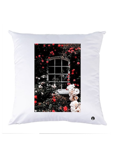 Printed Pillow polyester White 30x30cm