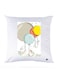 Printed Pillow Polyester White 30x30cm