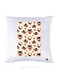 Printed Pillow Case polyester White 30x30cm
