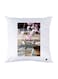Floral Printed Throw Pillow White/Pink/Grey 30x30cm