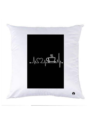 Printed Pillow Case polyester White 30x30cm