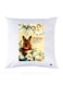 Printed Pillow Case polyester White 30x30cm