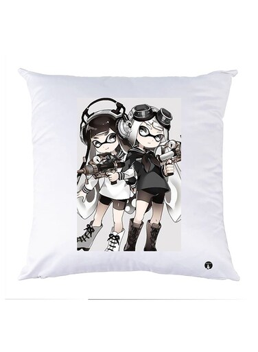 Printed Pillow Case polyester White 30x30cm