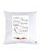 Printed Pillow polyester White 30x30cm