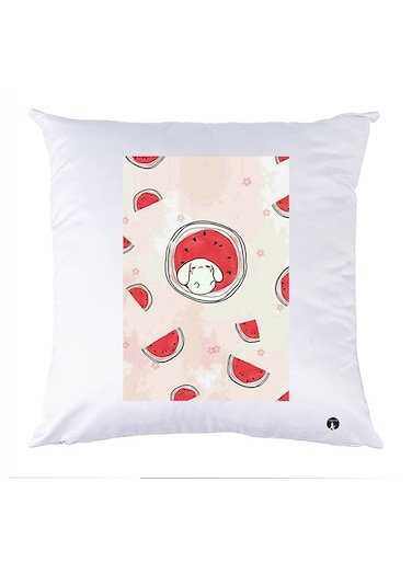 Printed Pillow polyester White 30x30cm