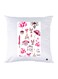 Printed Pillow Case polyester White 30x30cm