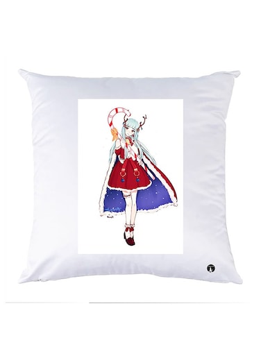 Printed Pillow polyester White 30x30cm