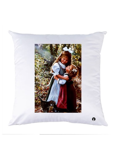 Printed Pillow Case polyester White 30x30cm
