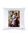 Printed Pillow Case polyester White 30x30cm
