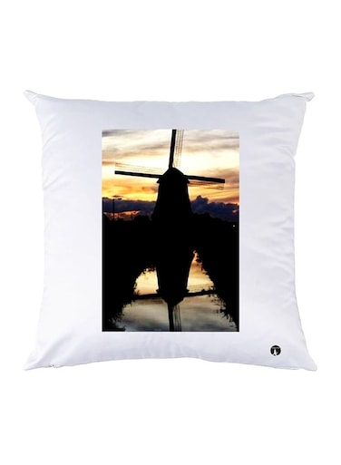Printed Pillow polyester White 30x30cm