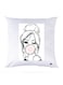 Printed Pillow Case Polyester White 30x30cm