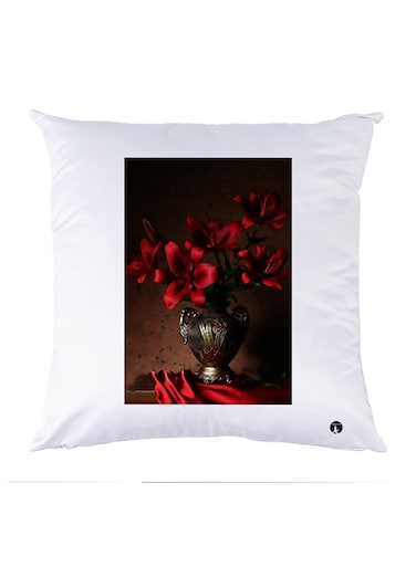 Printed Pillow polyester White 30x30cm