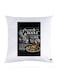 Printed Pillow Case Polyester White 30x30cm
