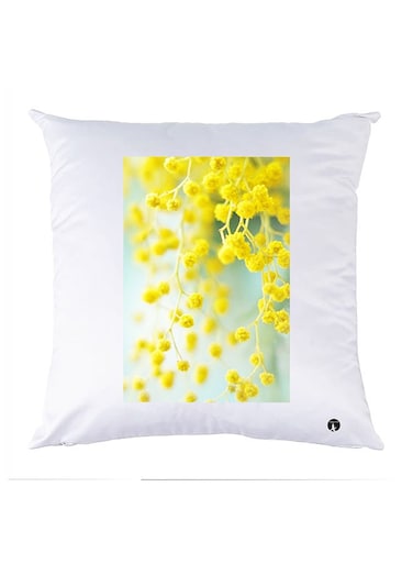 Printed Pillow Case polyester White 30x30cm