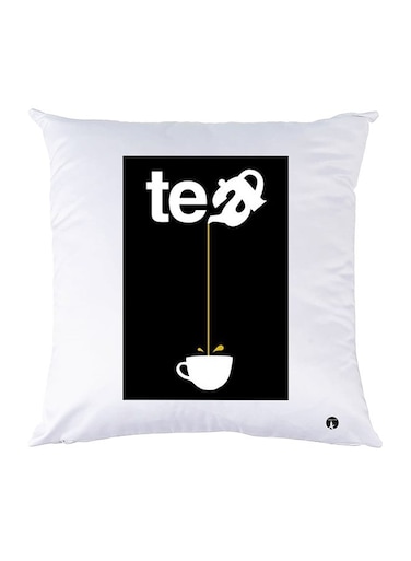 Printed Pillow Case polyester White 30x30cm