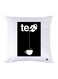 Printed Pillow Case polyester White 30x30cm