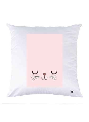 Printed Pillow polyester White 30x30cm