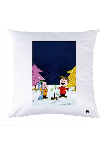 Printed Pillow Case Polyester White