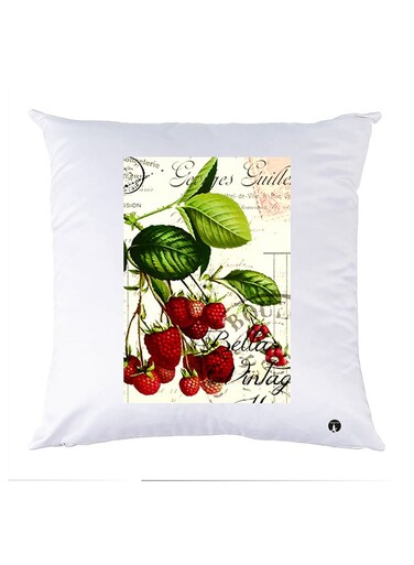 Printed Pillow polyester White 30x30cm