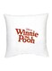 Winnie The Pooh Printed Decorative Pillow White/Red 16x16inch