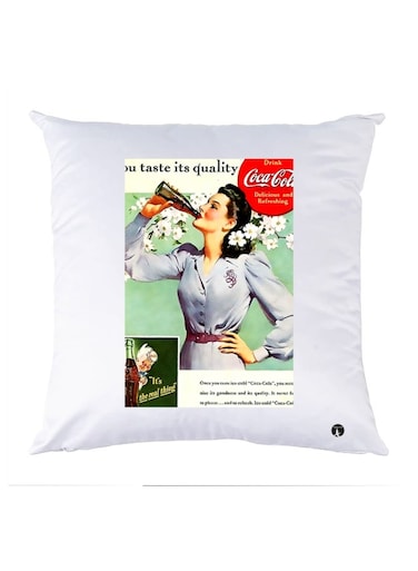 Printed Decorative Pillow Multicolour 30x30cm