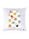 Printed Pillow Polyester White 30x30cm