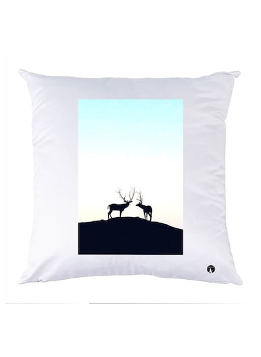 Printed Pillow polyester White 30x30cm