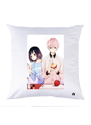 Printed Pillow Case polyester White 30x30cm