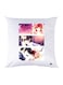 Printed Pillow Case Polyester White 30x30cm