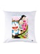 Printed Pillow Polyester White 30x30cm