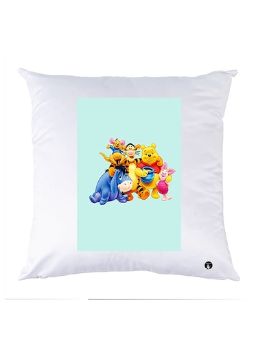 Printed Pillow polyester White 30x30cm