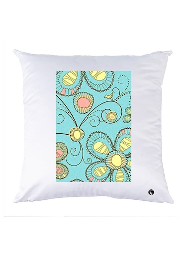 Printed Pillow Case polyester White 30x30cm