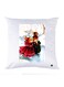 Printed Pillow Case polyester White 30x30cm