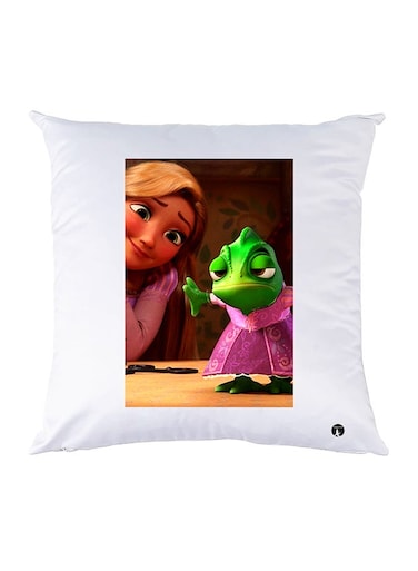 Printed Pillow polyester White 30x30cm