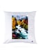 Printed Pillow Polyester White 30x30cm
