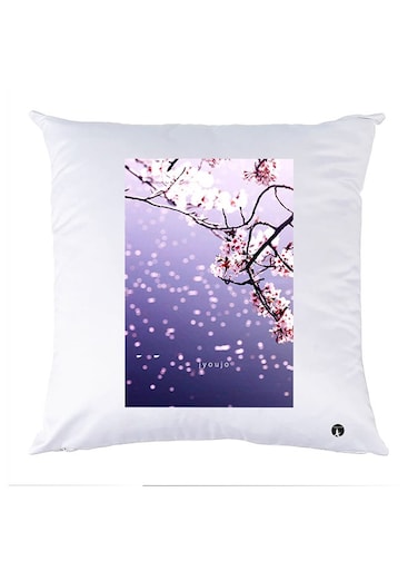 Printed Pillow Case polyester White 30x30cm