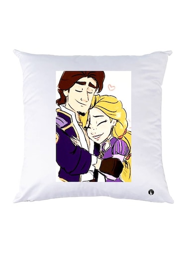 Printed Pillow Case polyester White 30x30cm