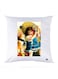 Printed Pillow polyester White 30x30cm
