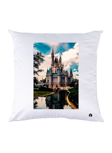 Printed Pillow polyester White 30x30cm