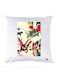 Printed Pillow Polyester White 30x30cm