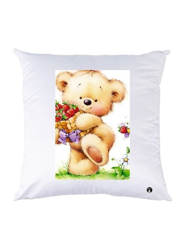 Printed Pillow polyester White 30x30cm
