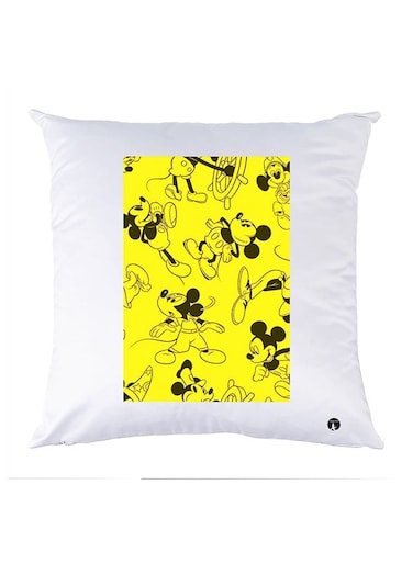 Printed Pillow polyester White 30x30cm