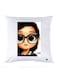 Printed Pillow Polyester White 30x30cm