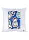 Cartoon Printed Decorative Throw Pillow White/Blue/Pink 30x30cm