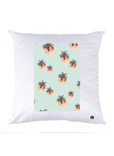 Printed Pillow Case polyester White 30x30cm